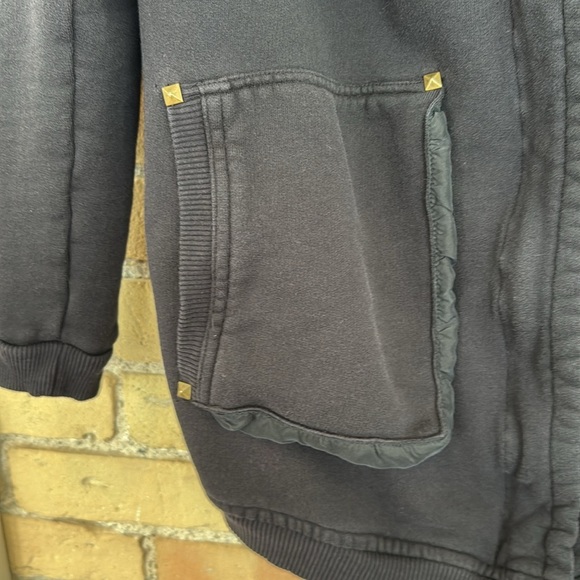 Aritzia Wilfred Cozy Black Sweatshirt Cardigan - Picture 3 of 4